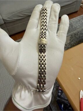 Genuine Tissot 14mm Stainless Steel Watch Bracelet Band 7" - Missing 1 End Link